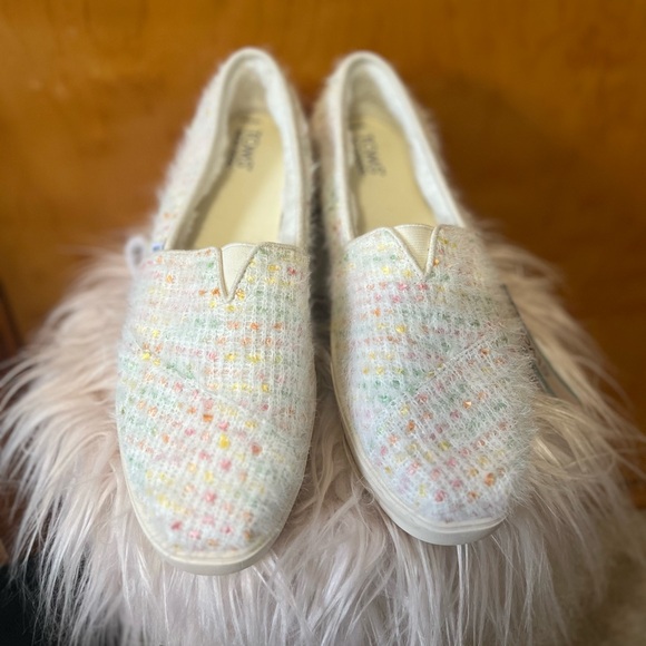 TOMS Chenille Knit Alpargata - Women’s size 10 - Picture 1 of 5